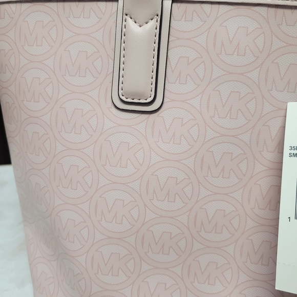 Michael Kors Jodie Small Tote Powder Blush MK Logo NWT - Picture 9 of 12